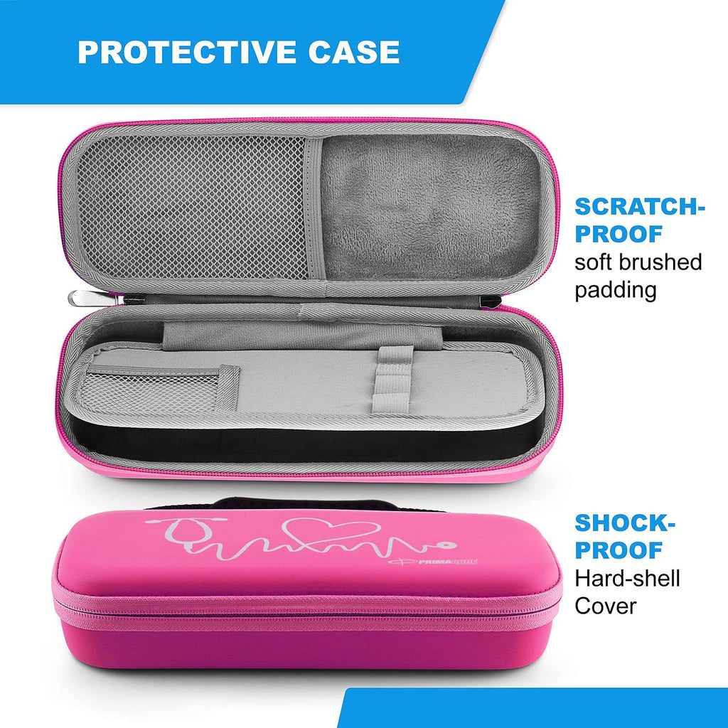 KB-9397-PK Stethoscope Case, Supplies Included, Pink with Multiple Compartments, Portable and Lightweight First Aid