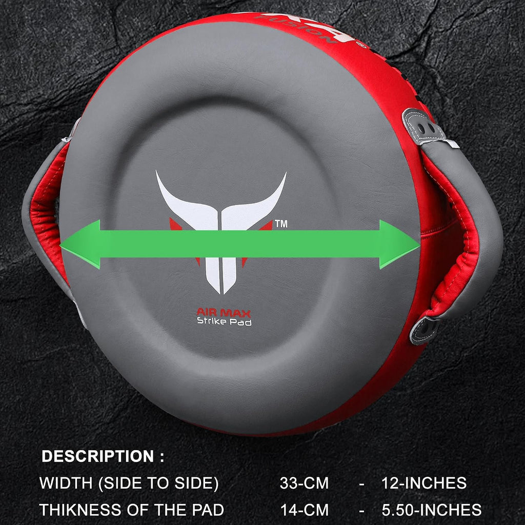 Boxing Round Pad Kickboxing Coach Training Punching Focus Mitts for Martial Arts, MMA & Muay Thai, Strike Boxing
