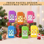 12 Pcs Christmas Travel Size Hand Sanitizer Spray Keychain, 1 fl oz