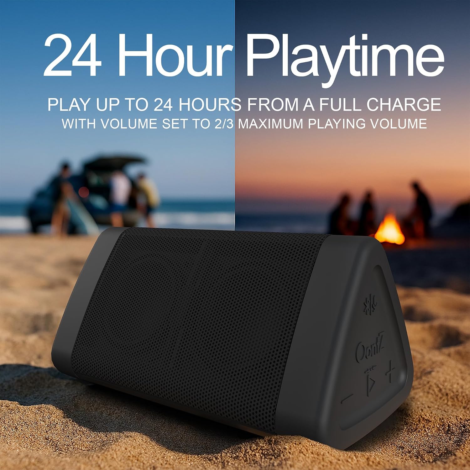 OontZ Angle 3 (4th Gen) – Portable Bluetooth Speaker, 12W Stereo Sound, 24 Hour Playtime, Rich Bass, 100 Foot