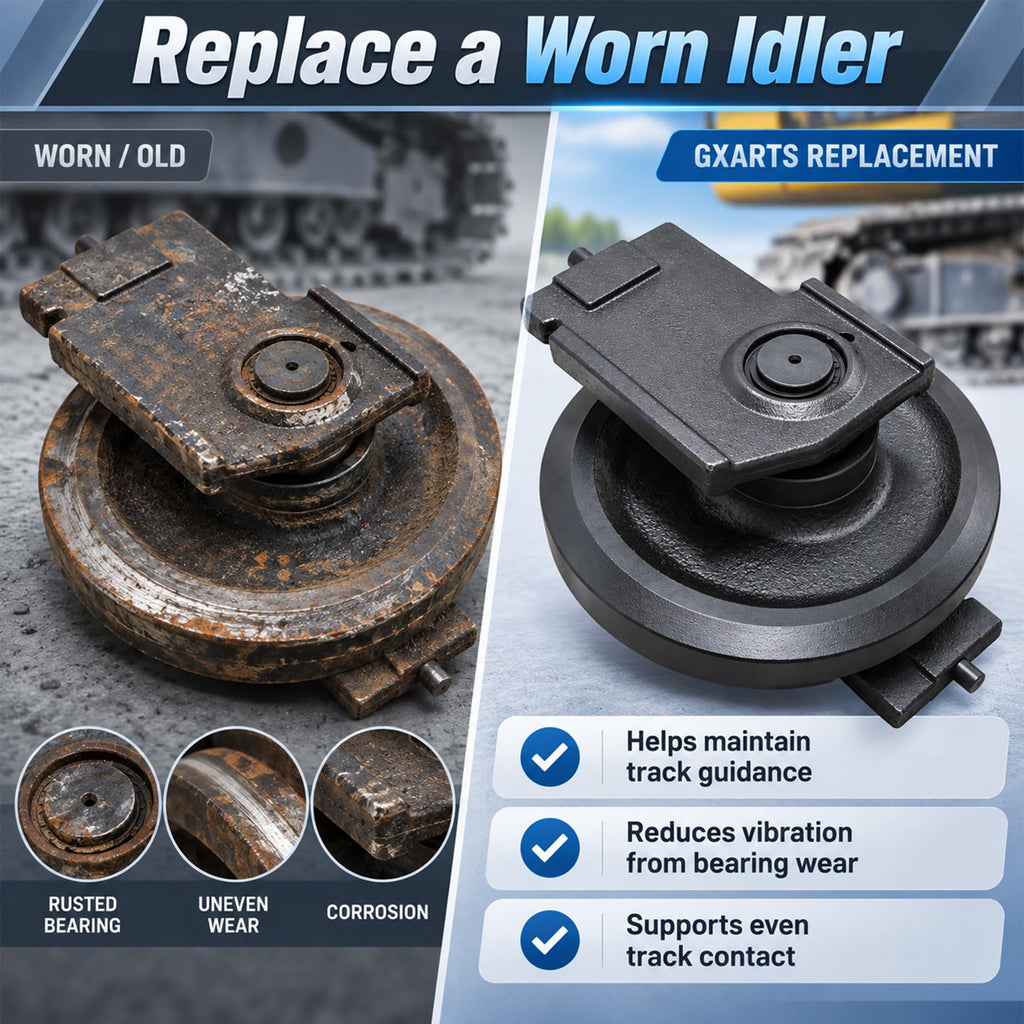 GXARTS 6693237 Front Idler Wheel Assembly Compatible with Bobcat T190-T770
