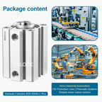 SDA40x50 Thin Air Cylinder 40mm Bore 50mm Stroke Double Acting