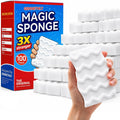3X Density Magic Sponge Eraser, 100 Pack Cleaning Sponge for Kitchen & Bath