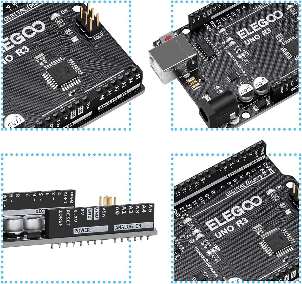 ELEGOO UNO R3 Controller Board ATmega328P, Compatible with Arduino