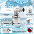 6Pack Float Valve Automatic Water Level Control Water Valves 1/2in to 3/4in