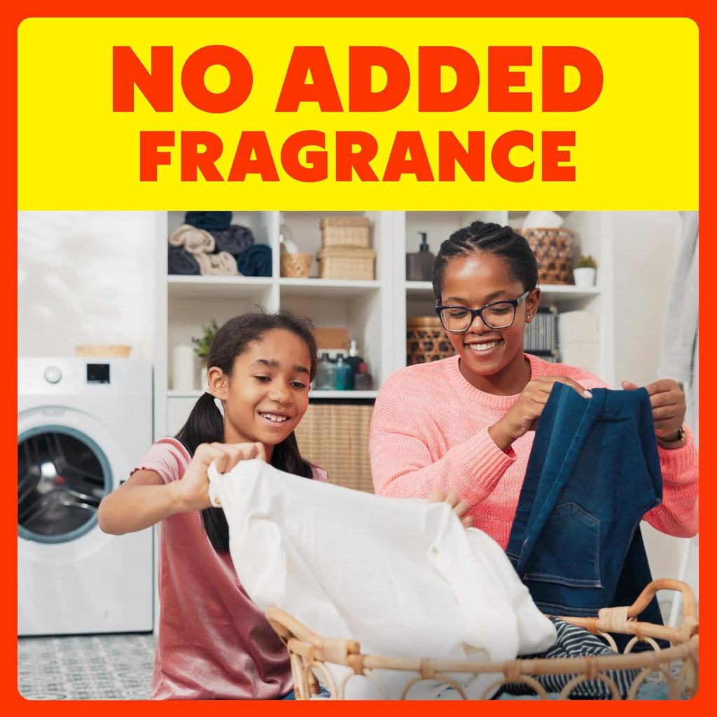 In-Wash Every-Load Booster Laundry Stain Remover, Bleach-Free & Color Safe, HE Compatible, Removes Grass, Coffee
