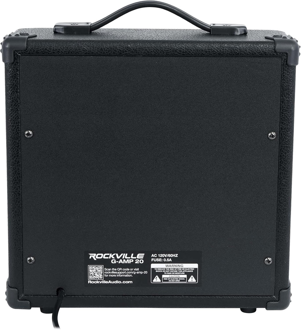 G-AMP 20W Guitar Amplifier Combo with Bluetooth, Delay, Dual Guitar Inputs, Clean/Overdrive, EQ Controls, Portable
