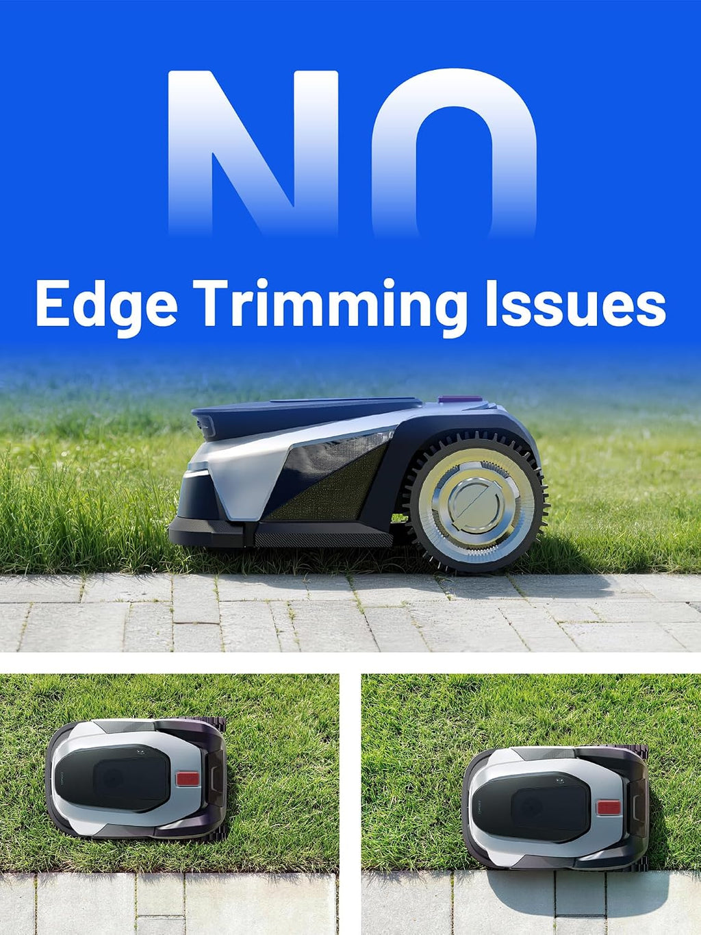 FYELD 500 Robot Lawn Mower, Robotic Lawnmower Without Boundary, Auto Mapping