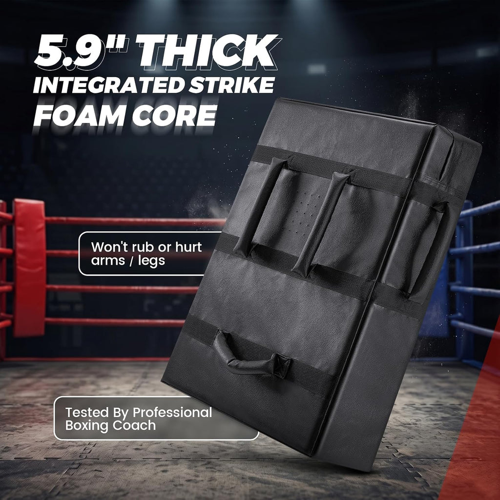 Blocking Kick Shield Muay Thai Pads, Denser Softer Foam Kick Boxing Pads for MMA, Martial Arts, Karate, Taekwondo