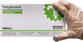 2000 Count PolyStretch TPE Poly Hybrid Disposable Gloves, Powder-Free, Vinyl Glove Substitute, Size Small - 10 Boxes