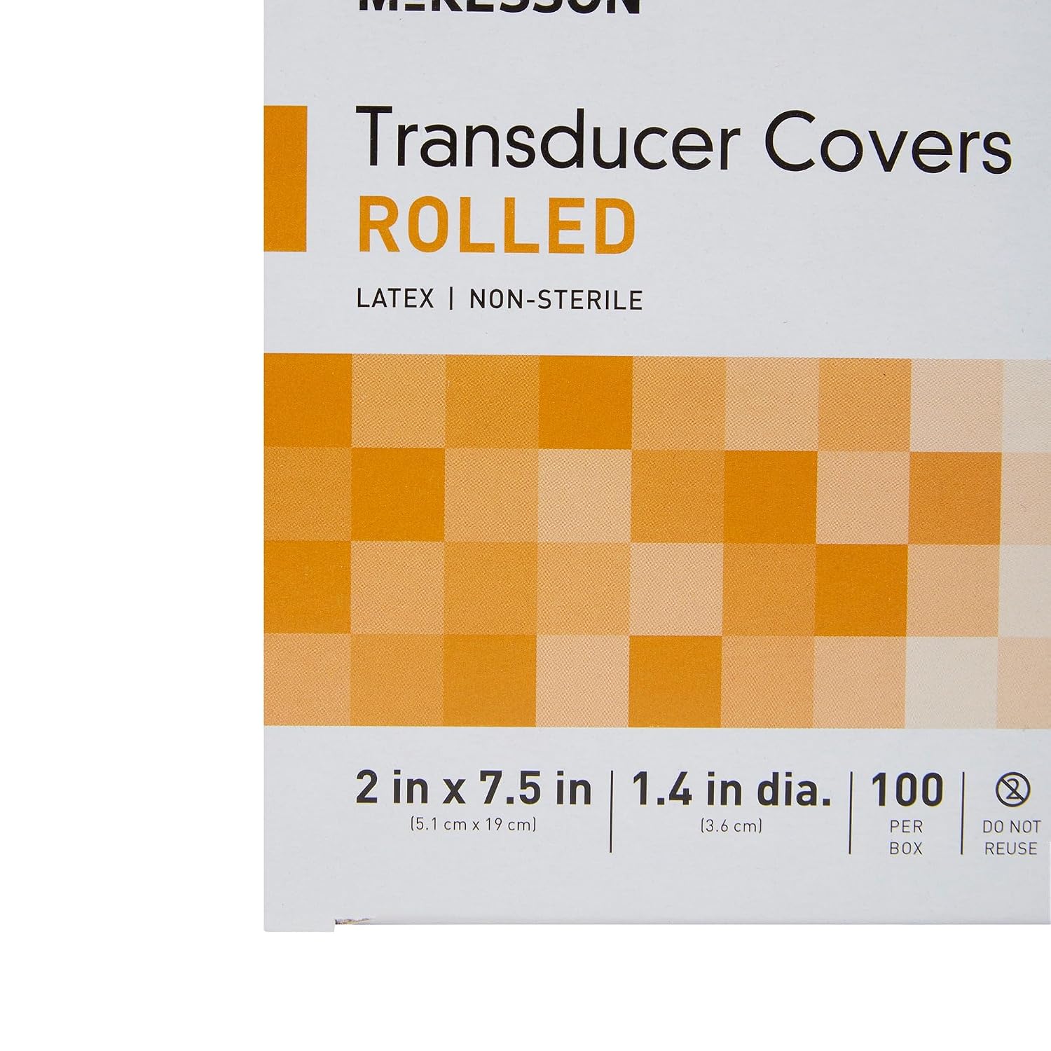 Ultrasound Transducer Covers, Latex, 2 x 7 1/2 in, 100 ct