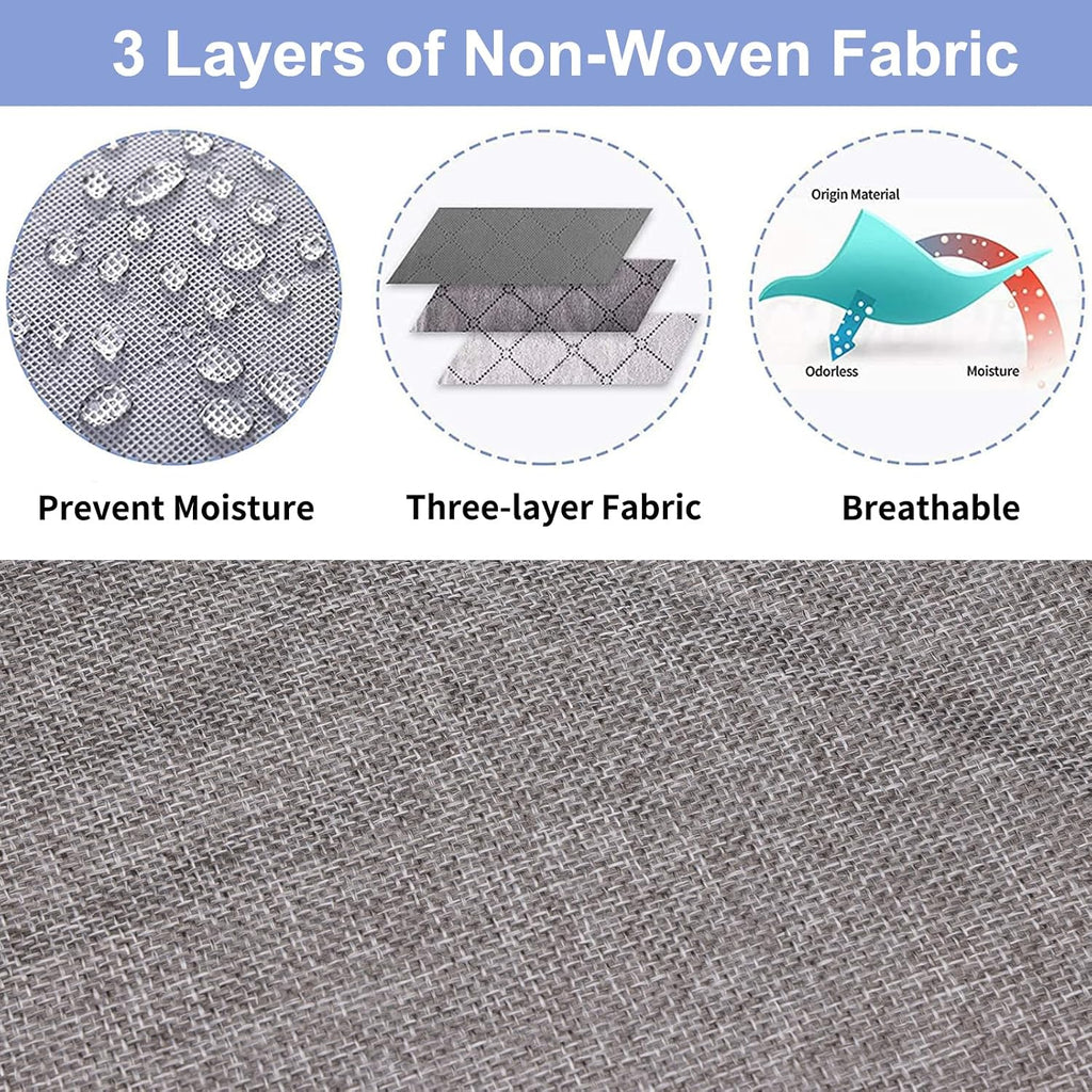 Under Bed Storage Containers 4 Pack, Reinforced Underbed Organizer Below 4.5 Inches Low Profile Clothes Storage Bins