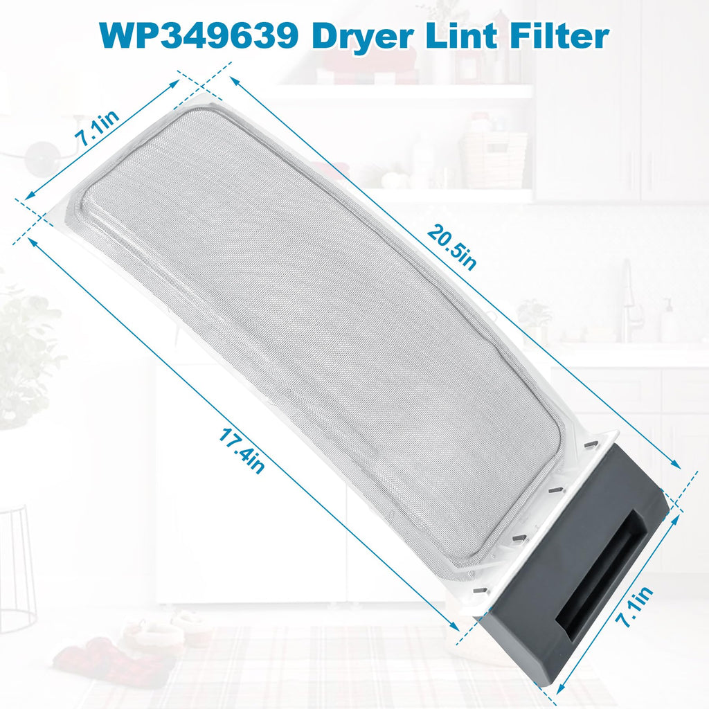 WP349639 349639 Dryer Lint Filter Screen Fit for Whirlpool Lint Trap