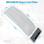WP349639 349639 Dryer Lint Filter Screen Fit for Whirlpool Lint Trap