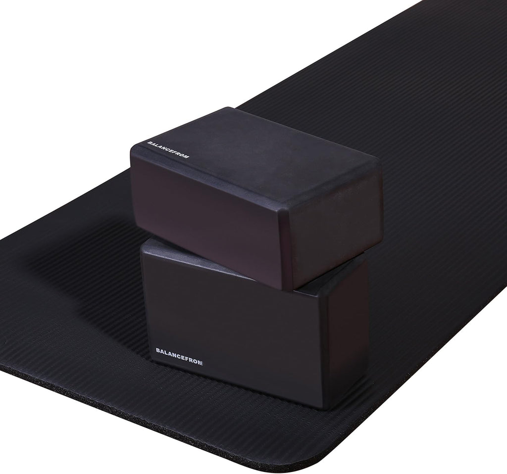 Set of 2 High Density Premium - EVA Yoga Blocks, 9"x6"x4" Each
