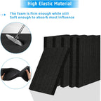Black High Density Foam Insert Board 16'' x 12'' x 1.5'' for Case, 4pcs