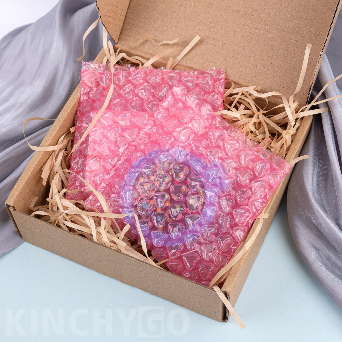 100 Pack Heart Shaped Bubble Wrap Pouches Cushion Wrap Pouch