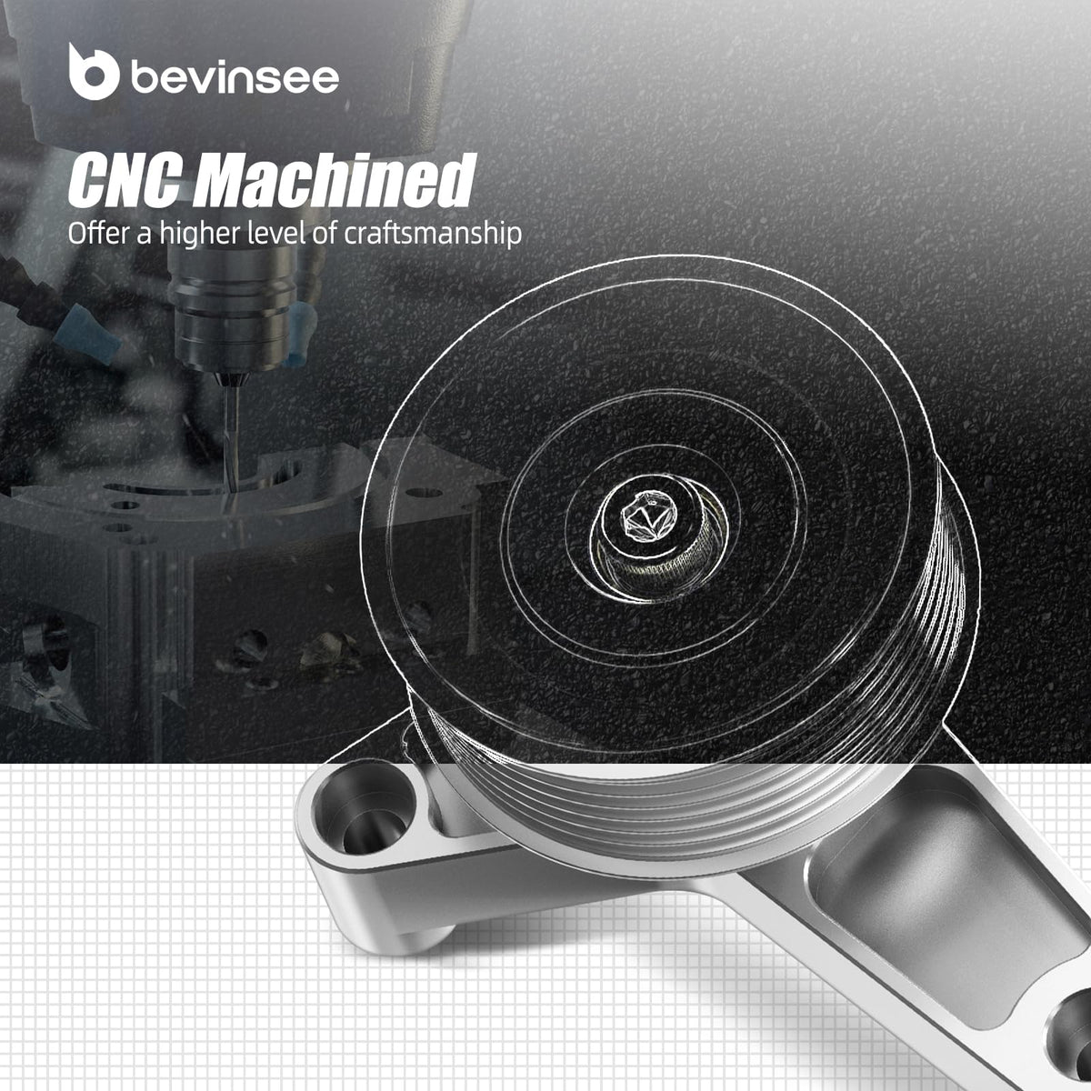 Bevinsee K24 Swap EP3 Idler Pulley Kit Adjustable