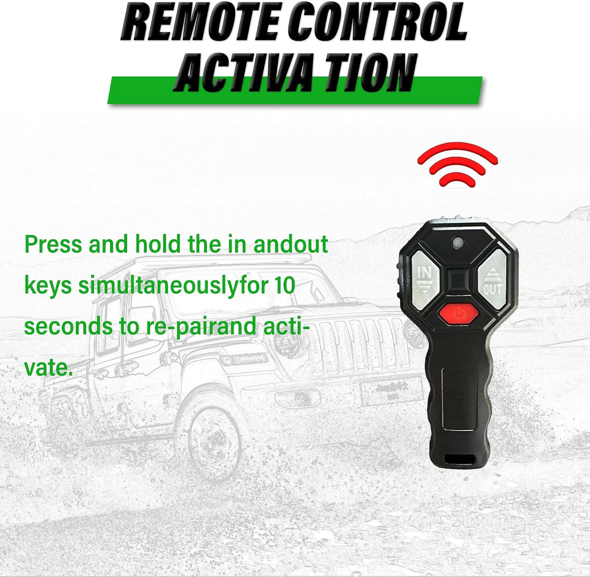 3500 lb ATV Winch with Wireless Remote and Wired Switch, 12V DC Electric Winch 7/32"x 30FT Synthetic Winch Rope with