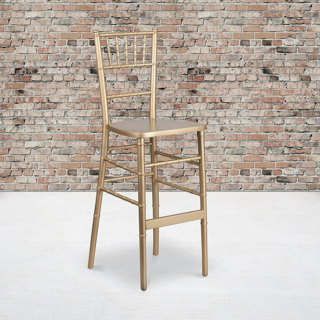 Hercules Wood Chiavari Chair, Gold, 2-Pack