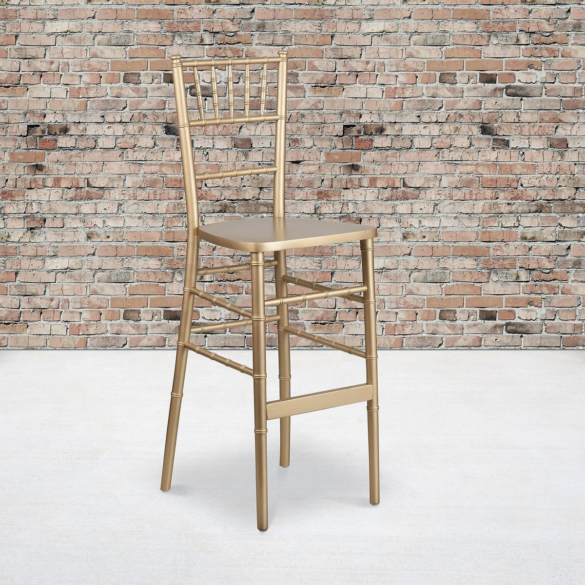 Hercules Wood Chiavari Chair, Gold, 2-Pack