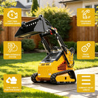 DS380D Compact Track Mini Skid Steer Loader, 24HP RATO EPA Gas Engine