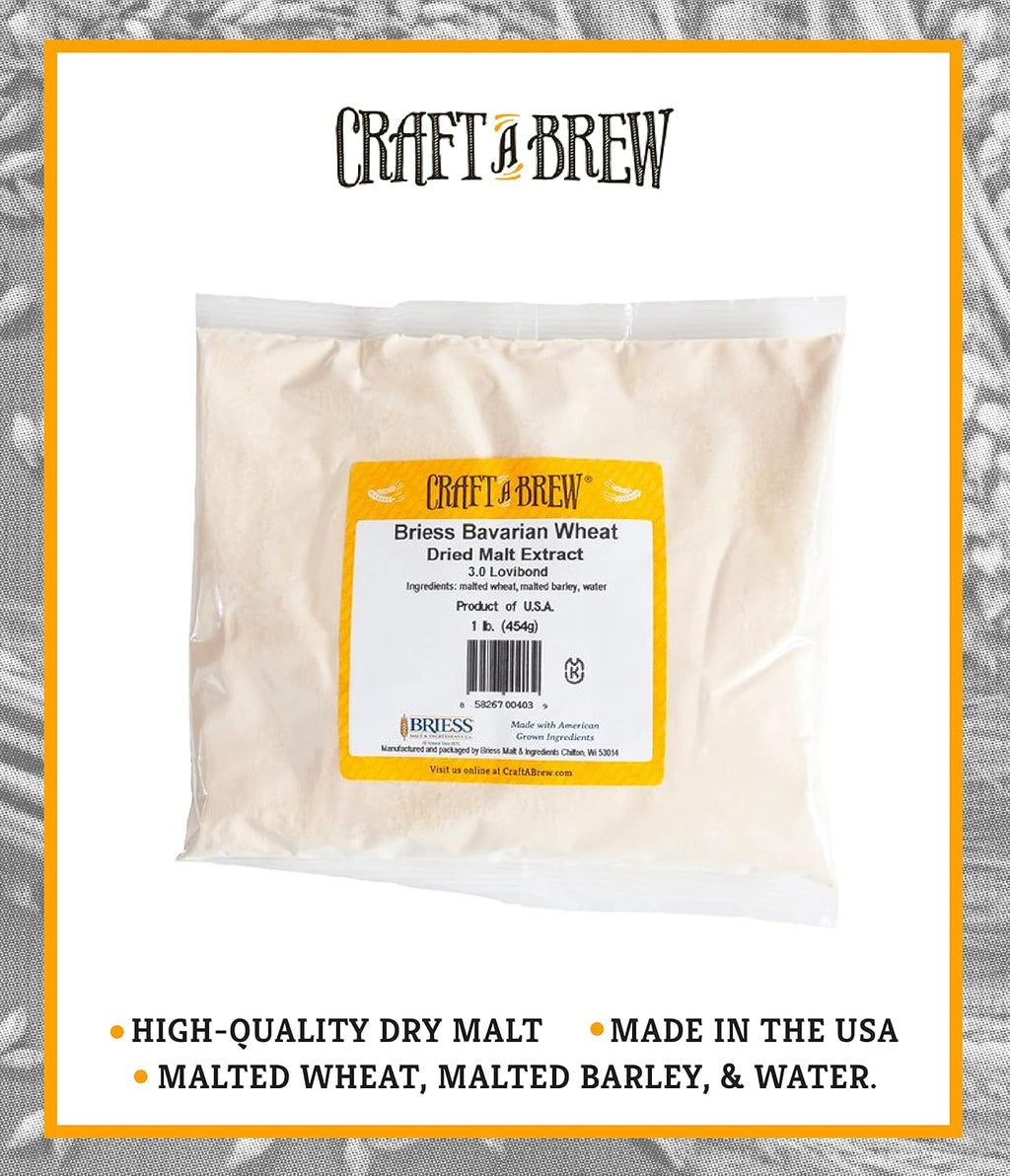 Dry Malt Extract for Brew Kit - All Purpose Base Extract - 1 Pound Bavarian Wheat - For Any Beer Style - Effective