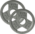 Tri-Grip Handles Cast Iron Olympic Weight Plates, 2-Inch Weight Plates for Weight Lifting with Smooth and Durable