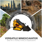 Mini Skid Steer Loader with 24hp Engine, Stand-on tracked loader.