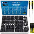 ZDBB 32 Size 1540 Pcs O Ring Assortment Kit Metric Nitrile Rubber Oring Set