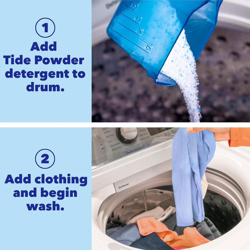 Clean and Gentle Powder Laundry Detergent, Unscented, 68 Loads, 77 oz