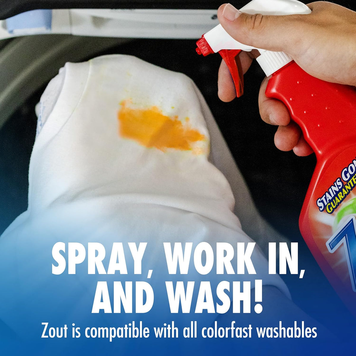 Laundry Stain Remover Spray, Triple Enzyme Formula, 22 Ounce Bottles, 2-Pack