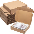 Brown Shipping Boxes 13x11x3" 25 Pack Corrugated Cardboard Mailers