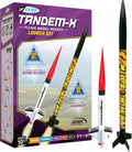1469 Tandem X Rocket-Building Kit, Beginner Flying-Rocket Model Kit for Ages 10+, Includes Launch Pad and Controller