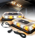 72 LED Roof Top Strobe Beacon Lights Magnetic Mount 2-in-1 Warning Flashing Emergency Mini Light Bar for Construction