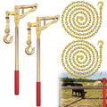 [2-Pack] Heavy Duty Fence Stretcher Tools with 20ft Chains, 2200lbs Capacity Wire Tensioners & Pullers for Ranch/Farm