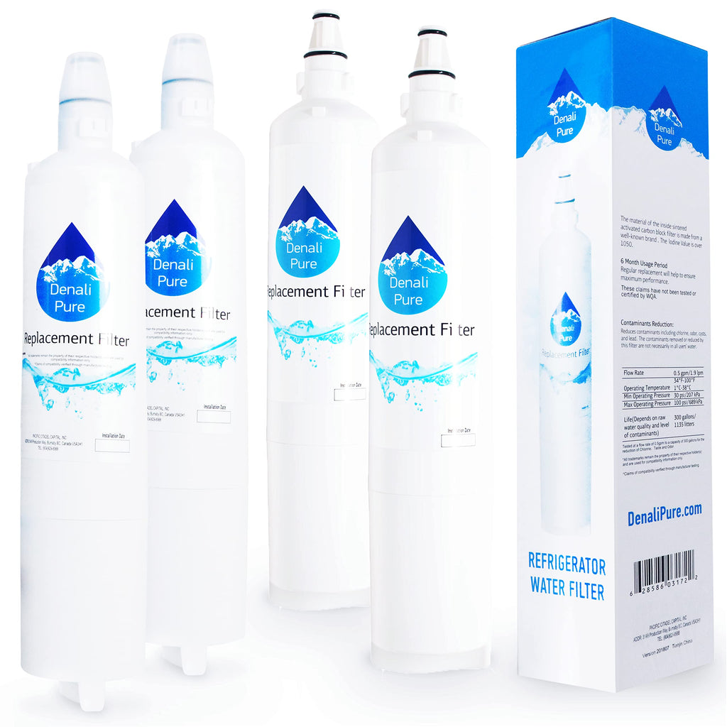 4-Pack Replacement Kenmore/Sears 79551073011 Refrigerator Water Filter