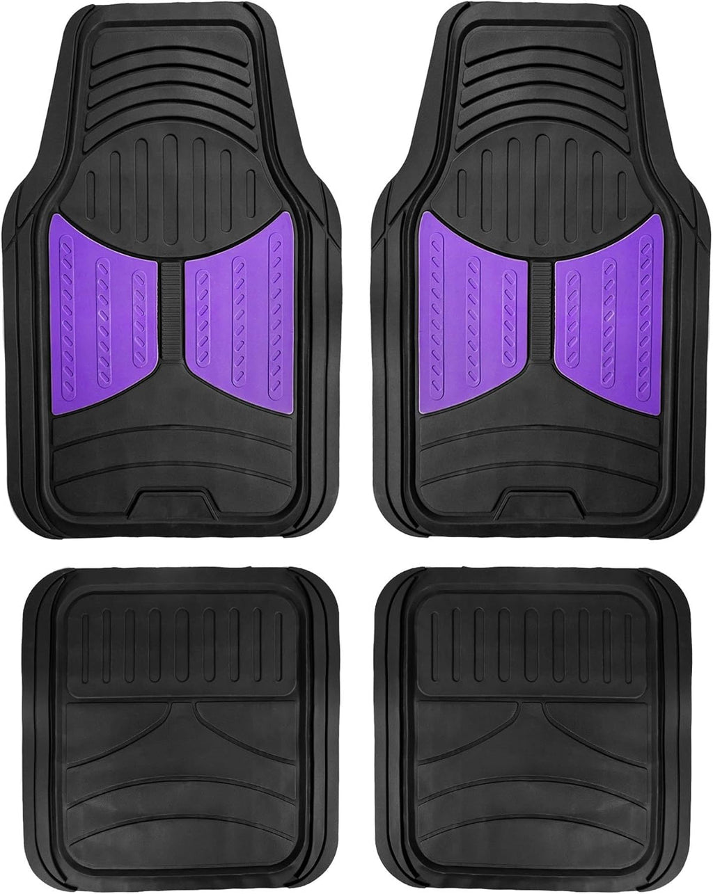 Automotive Floor Mats Purple Climaproof for All Weather Protection Universal Fit Heavy Duty Rubber fits Most Cars
