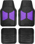 Automotive Floor Mats Purple Climaproof for All Weather Protection Universal Fit Heavy Duty Rubber fits Most Cars