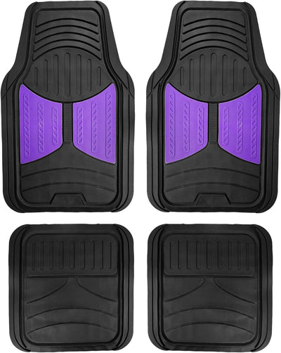 Automotive Floor Mats Purple Climaproof for All Weather Protection Universal Fit Heavy Duty Rubber fits Most Cars