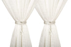 Luxury Crystal Beaded Magnetic Curtain Tieback, Crystal