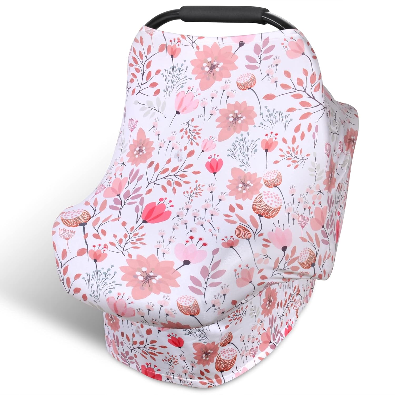All-in-1 Car Seat Cover Baby, Carseat Covers for Girl Boy, Stretchy Soft Infant Car Seat Cover, Multi-use Baby
