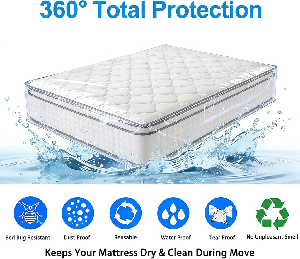 Mattress Bag for Moving Storage and Disposal,Twin and Full Size