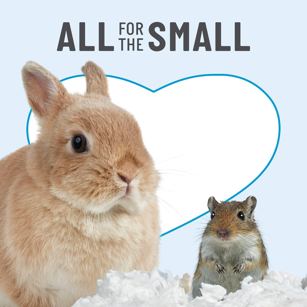 Clean & Cozy Paper Bedding for Small Animals, White, 100 Liter | Fresh habitats. Soft guinea pig bedding. Odor