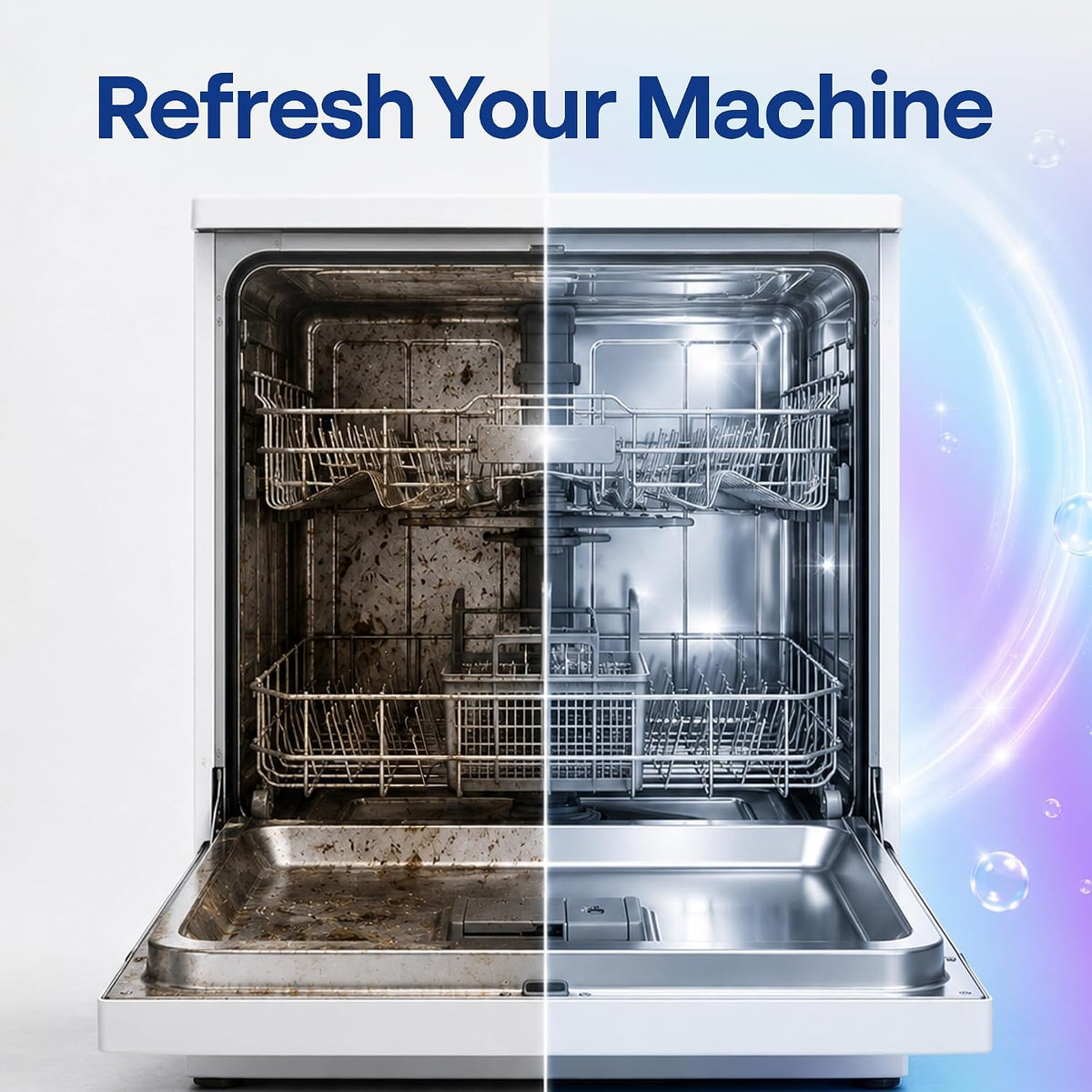 Dishwasher Cleaner Tablets 4-in-1 Fragrance Free