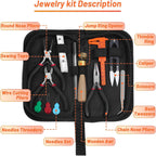 Jewelry Wire Wrapping Jewelry Making Supplies Kit, Ring Sizer Measuring Tools Kit with Tools, Ring Craft Wires