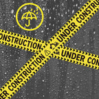 2 Rolls Under Construction Party Tape, 98.4 Feet x 11.8 Inch Construction Caution Tape Black and Yellow Hazard