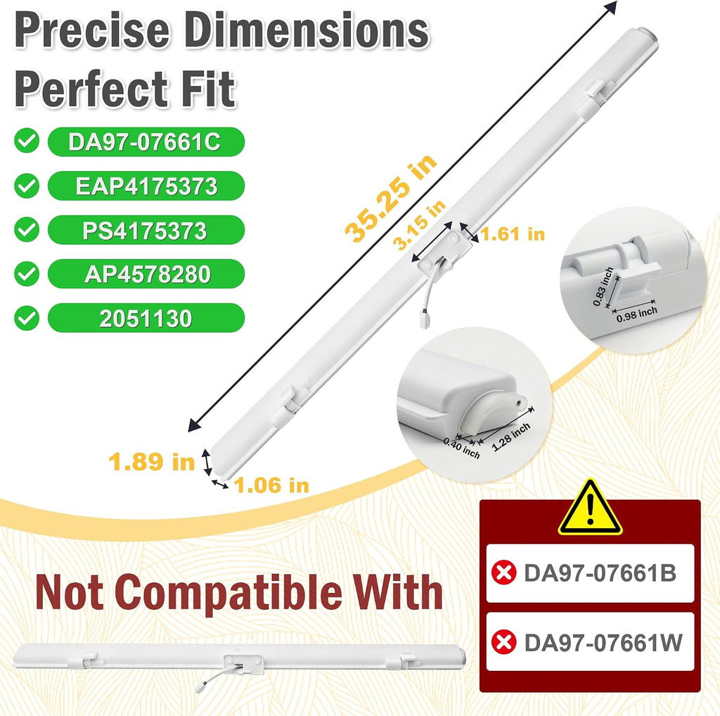 DA97-07661C Refrigerator Door Flipper Assembly Compatible with Samsung