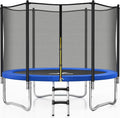 Trampoline 8FT 10FT 12FT 14FT 15FT, Outdoor Trampolines with Enclosure Net, Recreational Anti-Rust Trampolines for