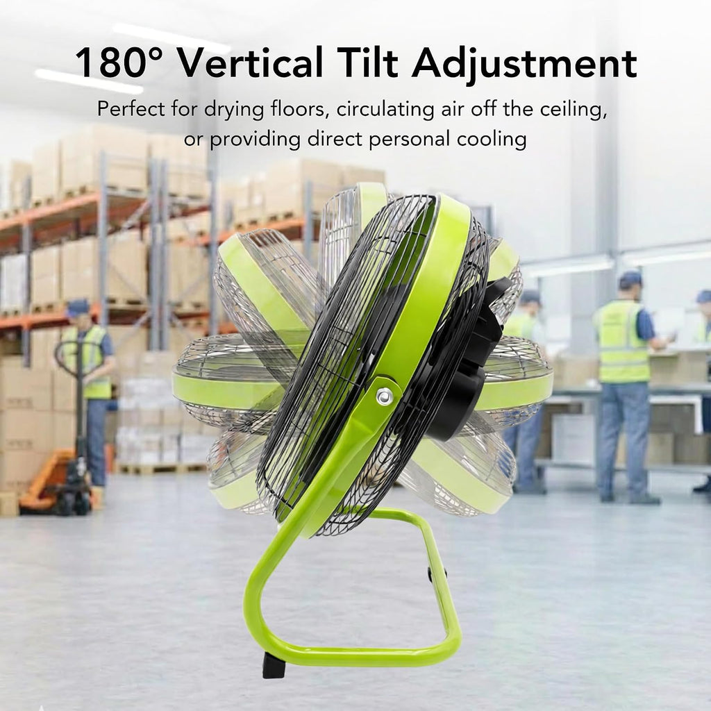 COMFORT ZONE 20-Inch High-Velocity Industrial Floor Fan